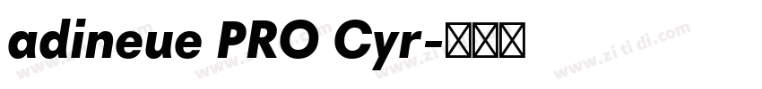 adineue PRO Cyr字体转换